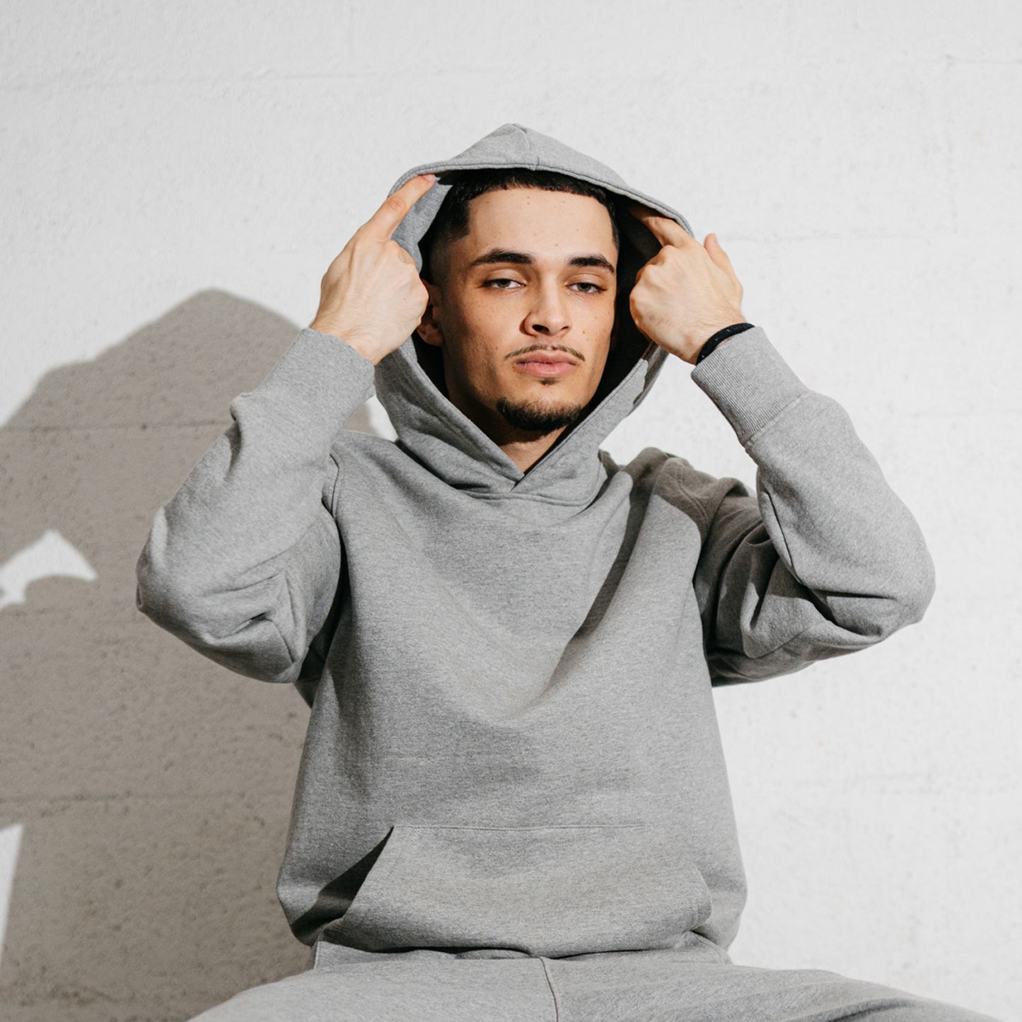 Cement Gray Regular Hoodie
